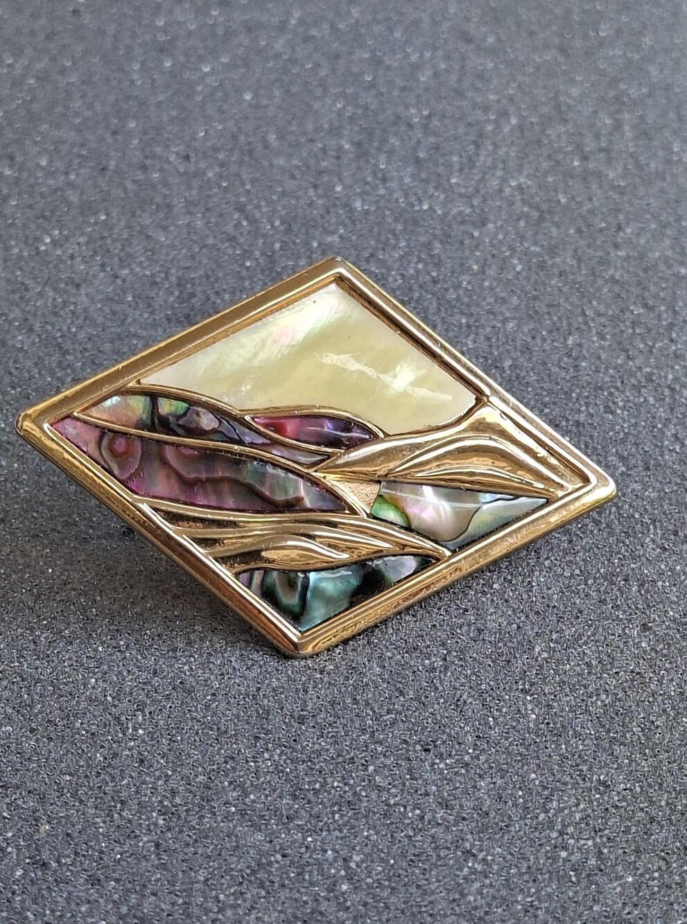 Vintage Richard Duri Abalone Brooch / Pin